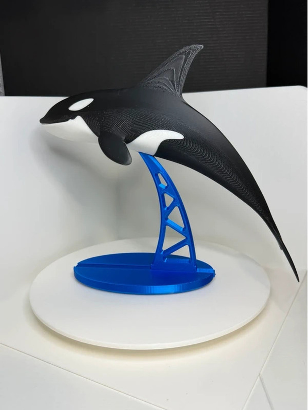 Orca Whale Display Sculpture – 9" Long x 8" Tall